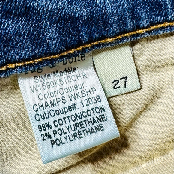 EUC Rag & Bone Dre Low Rise Patchwork Jeans - Picture 17 of 17